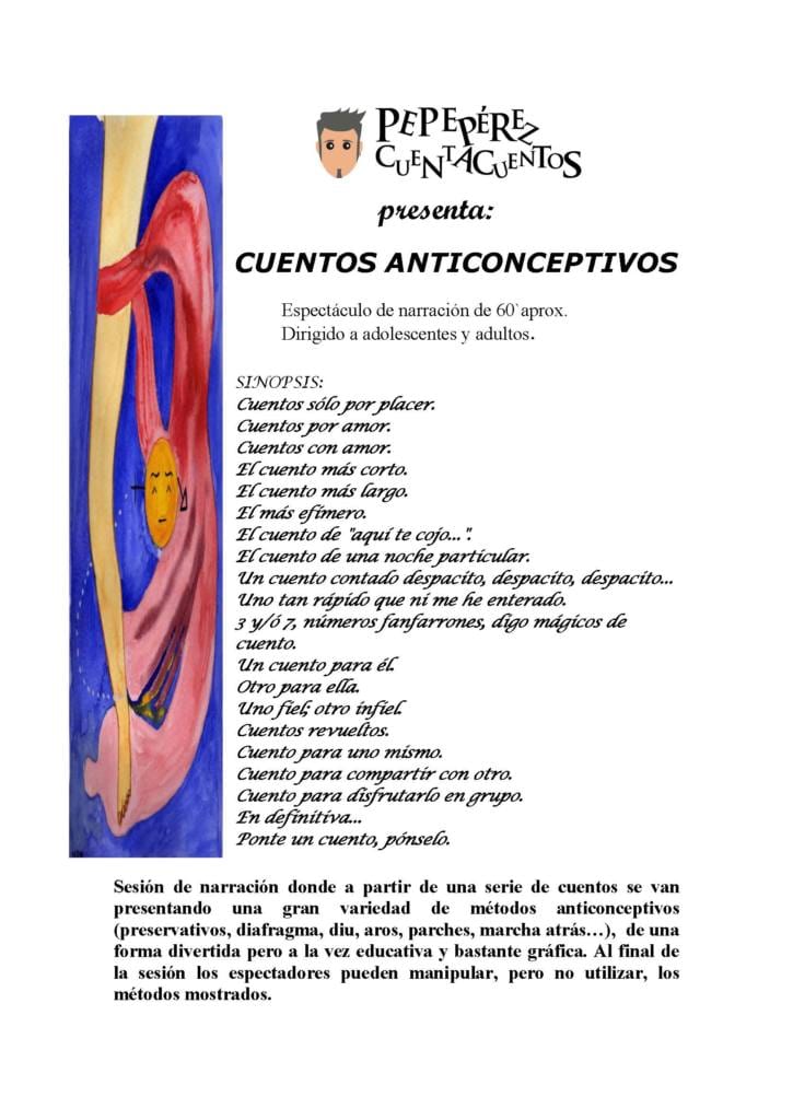 Cuentos anticonceptivos | Pepepérez Cuentacuentos